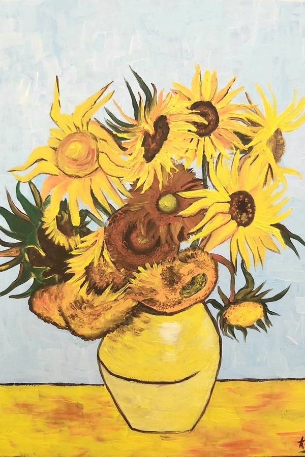 Malen nach van Gogh - Sonnenblumen 4.05.2024